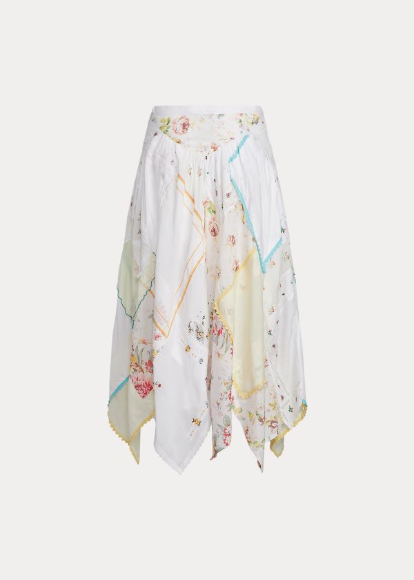 Ralph Lauren Quilted Handkerchief Skirt Bílé | eI789HaA