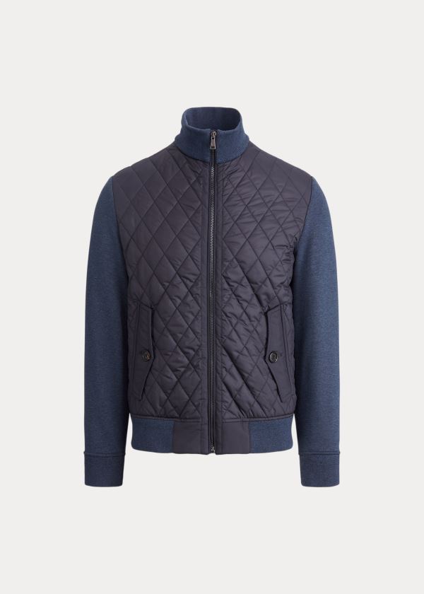 Ralph Lauren Quilted Hybridní Jacket Tmavě Blankyt Blankyt | HyRr4qw4