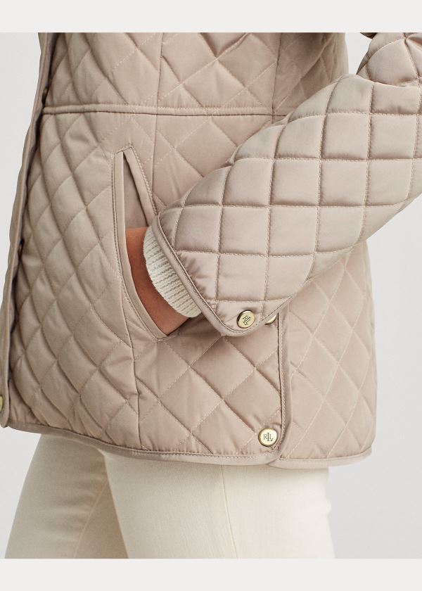 Ralph Lauren Quilted Jacket Hnědé | SOoOO4Ow