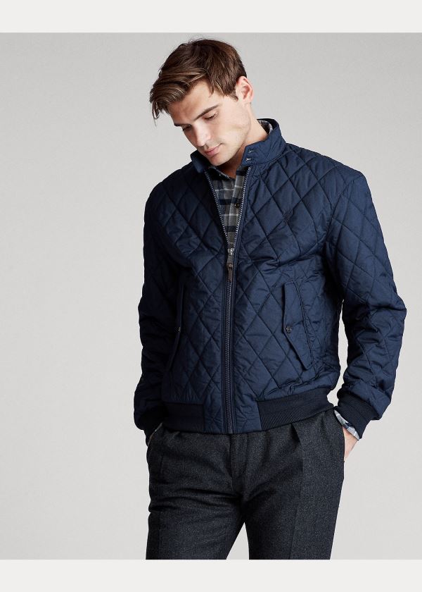 Ralph Lauren Quilted Jacket Tmavě Blankyt | 5MUJqbwj