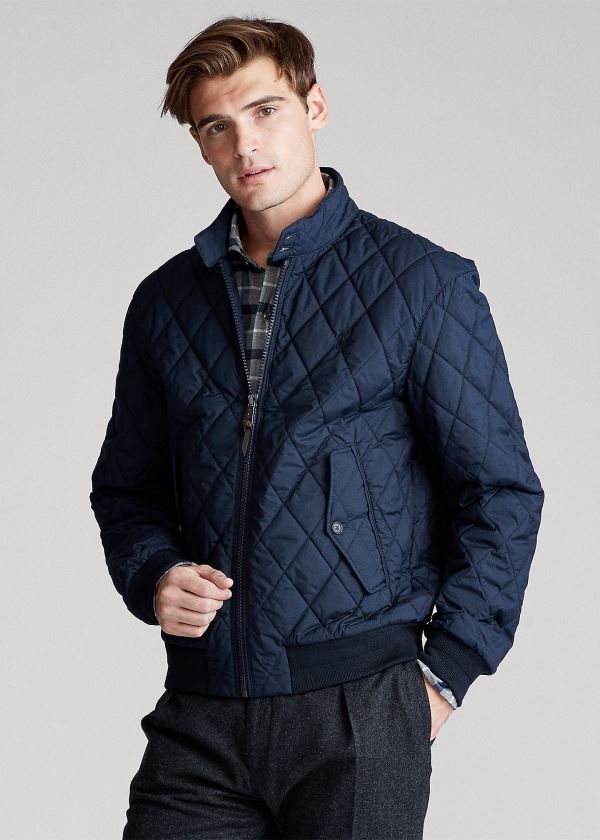Ralph Lauren Quilted Jacket Tmavě Blankyt | 5MUJqbwj