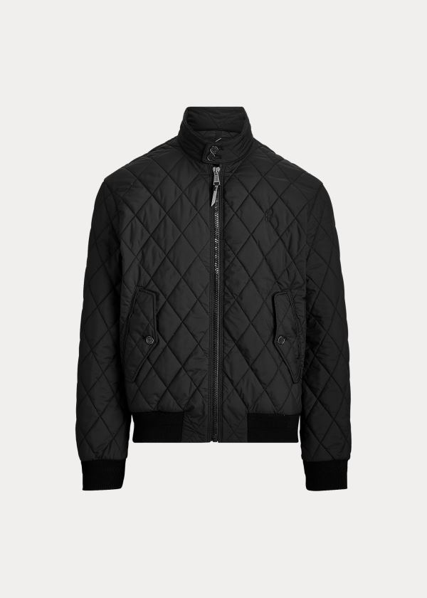 Ralph Lauren Quilted Jacket Černé | Cpp9JZgL