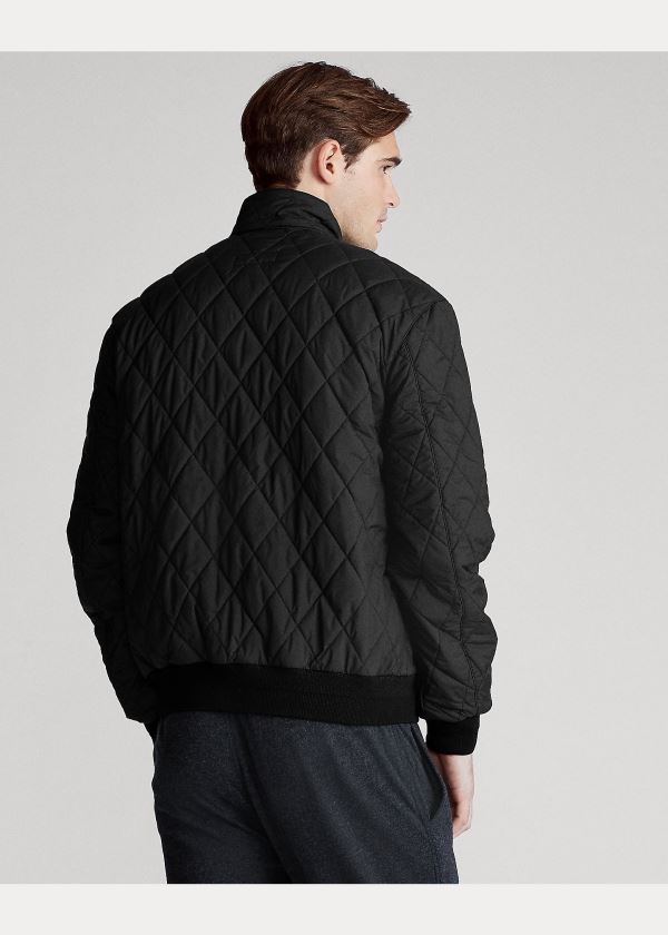 Ralph Lauren Quilted Jacket Černé | Cpp9JZgL