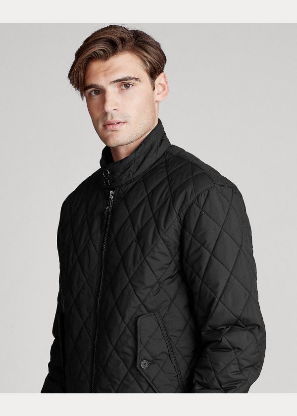 Ralph Lauren Quilted Jacket Černé | Cpp9JZgL