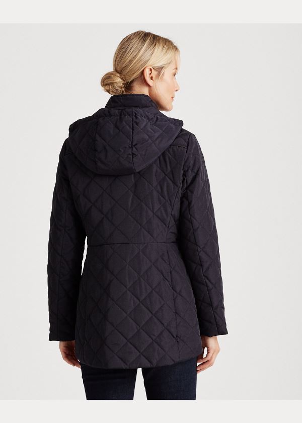 Ralph Lauren Quilted S Kapucí Jacket Tmavě Blankyt | djPR3UXA