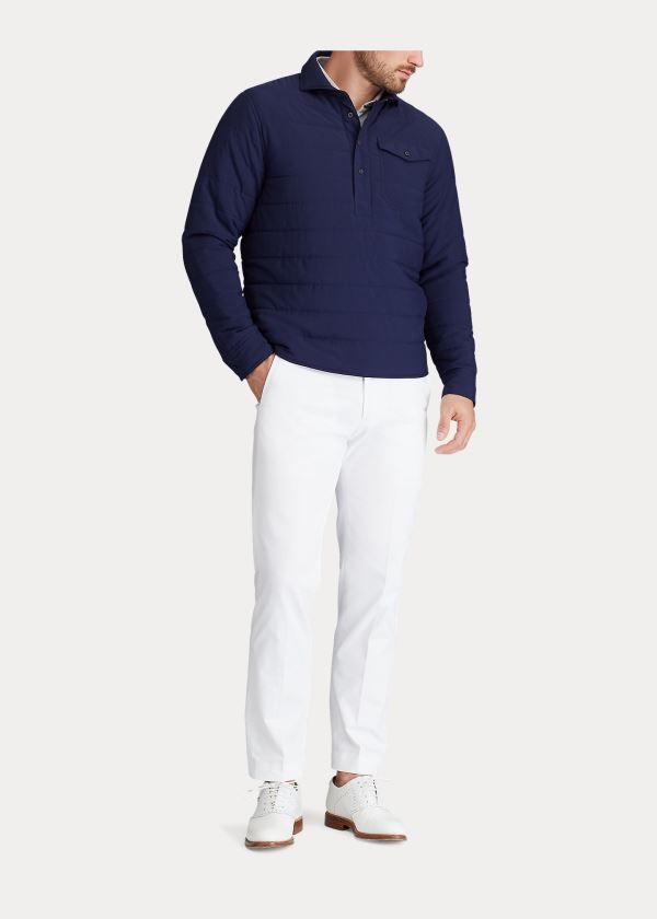 Ralph Lauren Quilted Stretch Pullover Tmavě Blankyt | rm4oZORs