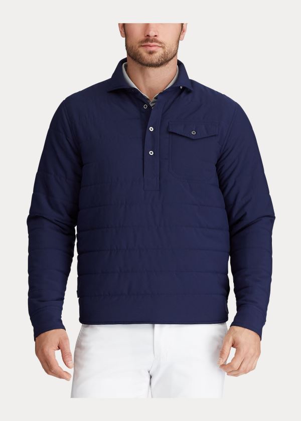 Ralph Lauren Quilted Stretch Pullover Tmavě Blankyt | rm4oZORs