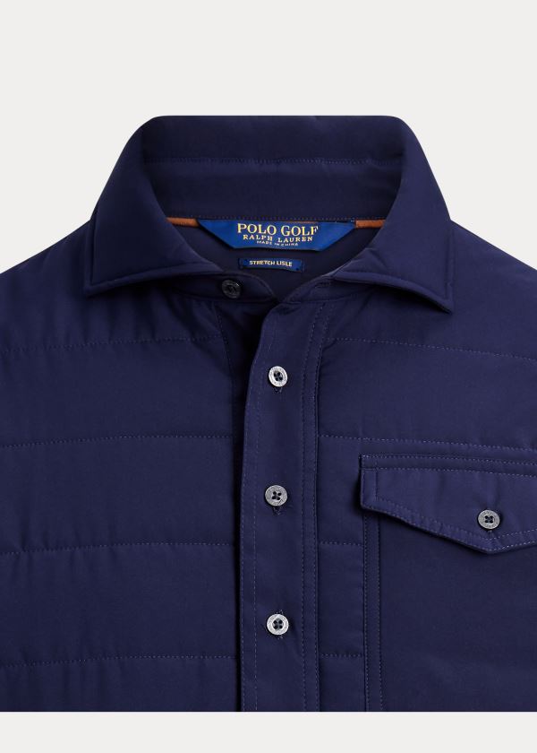 Ralph Lauren Quilted Stretch Pullover Tmavě Blankyt | rm4oZORs