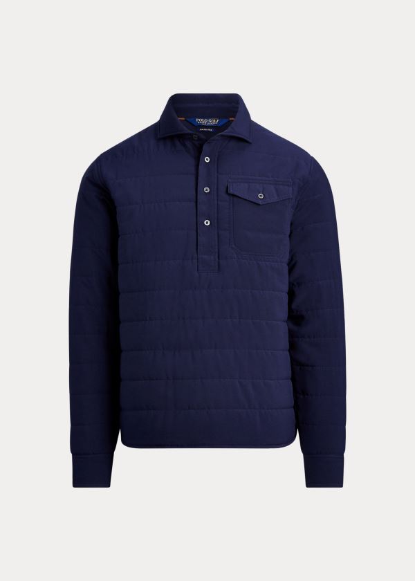 Ralph Lauren Quilted Stretch Pullover Tmavě Blankyt | rm4oZORs