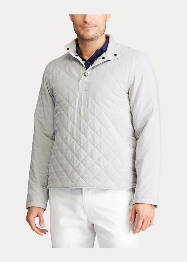 Ralph Lauren Quilted Stretch Pullover Šedé | XjJ8KG75