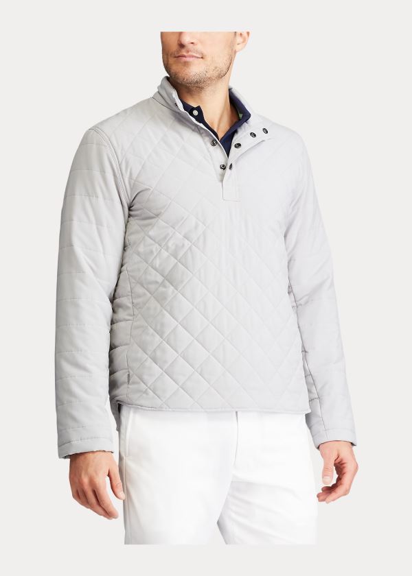 Ralph Lauren Quilted Stretch Pullover Šedé | XjJ8KG75