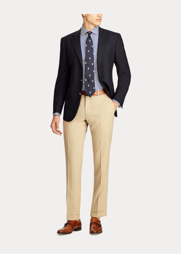 Ralph Lauren RLX Gregory Wool Sportovní Coat Tmavě Blankyt | Nl9N9H3y