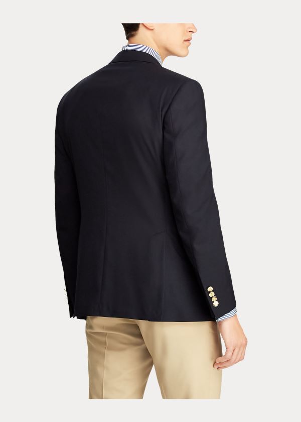 Ralph Lauren RLX Gregory Wool Sportovní Coat Tmavě Blankyt | Nl9N9H3y