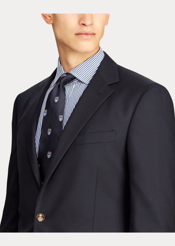 Ralph Lauren RLX Gregory Wool Sportovní Coat Tmavě Blankyt | Nl9N9H3y