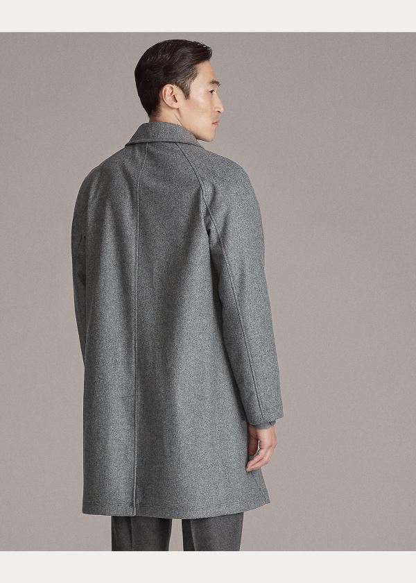 Ralph Lauren RLX Packable Balmacaan Tmavě Šedé | 7M8reOKy
