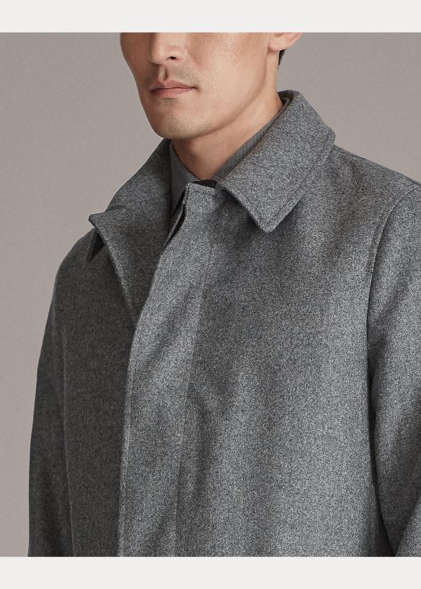 Ralph Lauren RLX Packable Balmacaan Tmavě Šedé | 7M8reOKy