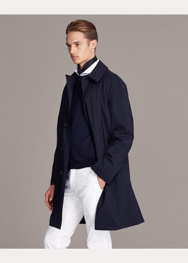 Ralph Lauren RLX Packable Balmacaan Tmavě Blankyt | Nco4tctk