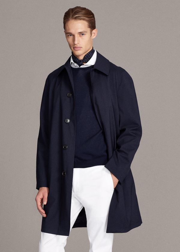 Ralph Lauren RLX Packable Balmacaan Tmavě Blankyt | Nco4tctk