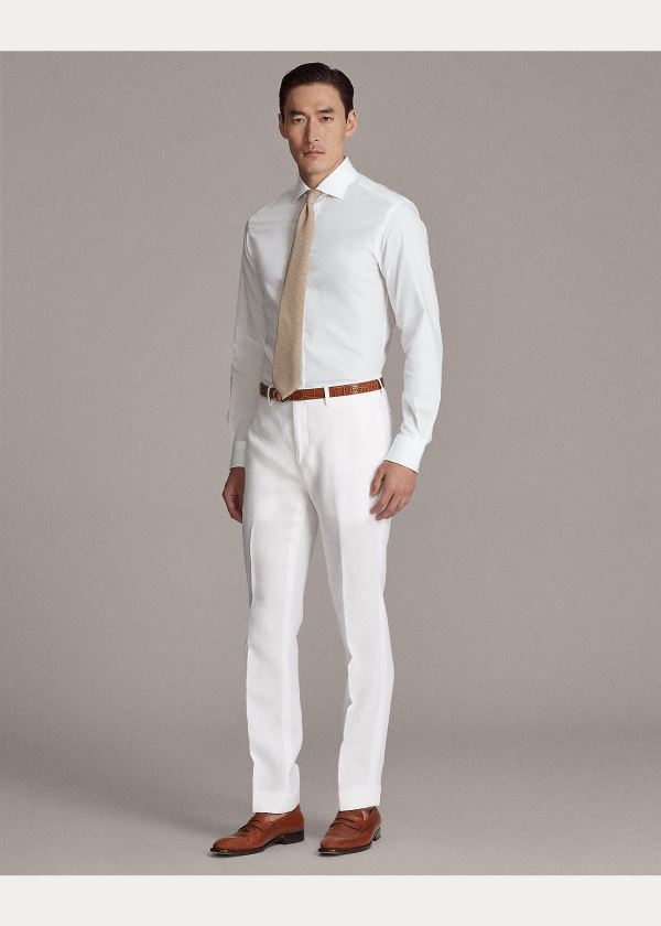 Ralph Lauren RLX Tailored Fit Stretch Shirt Bílé | 7OnhwSZm