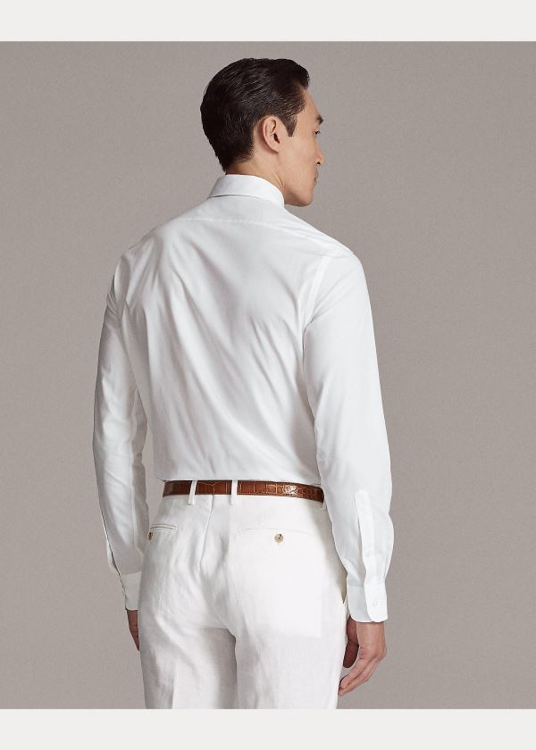 Ralph Lauren RLX Tailored Fit Stretch Shirt Bílé | 7OnhwSZm