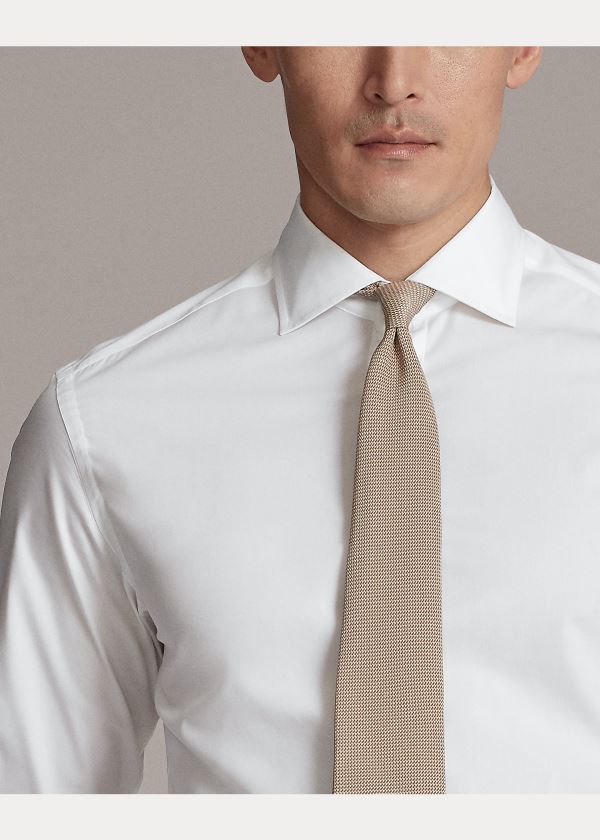 Ralph Lauren RLX Tailored Fit Stretch Shirt Bílé | 7OnhwSZm