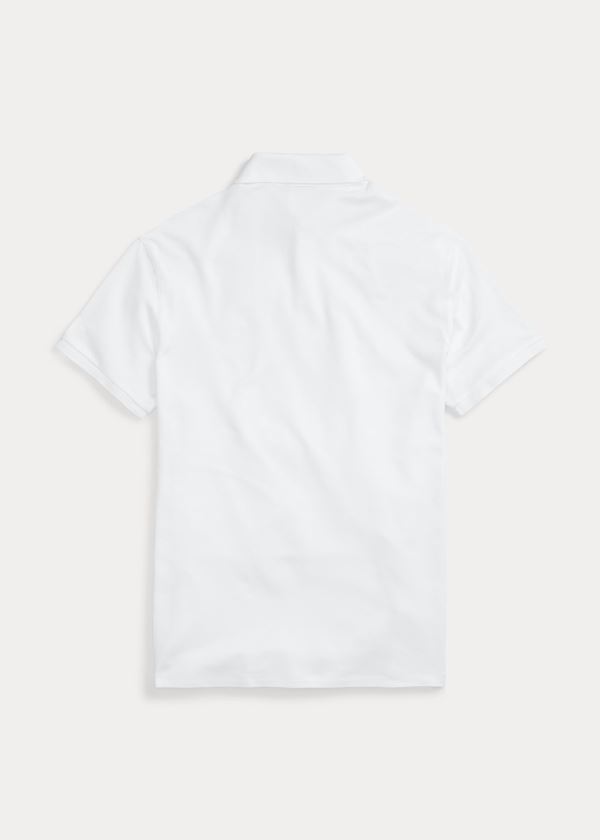 Ralph Lauren RLX Zip-Placket Stretch Polo Bílé | wYmPD4To
