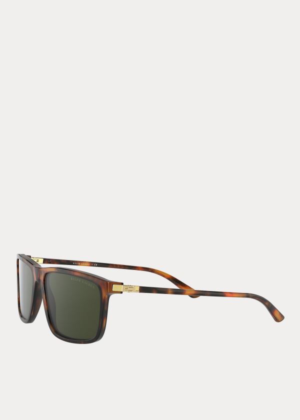 Ralph Lauren RL Hinge Sunglasses Zelene | zW7sUavj