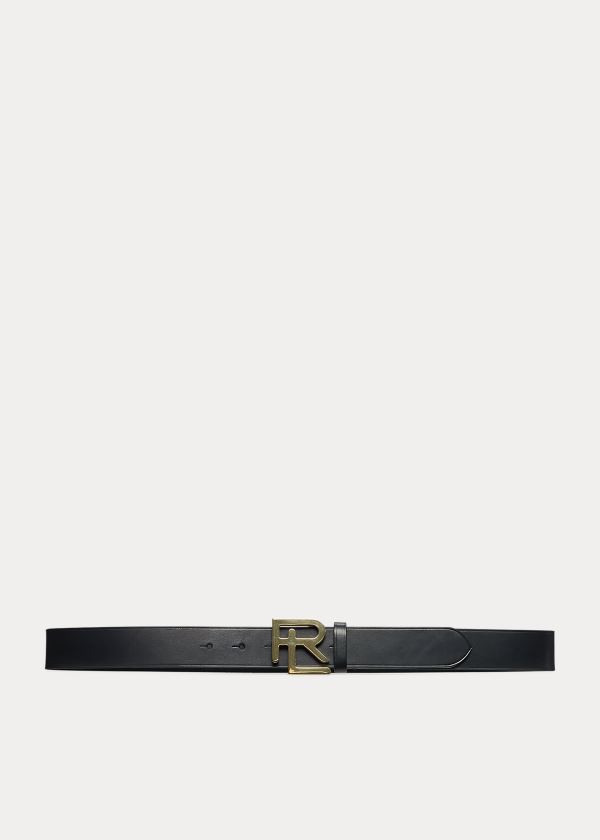 Ralph Lauren RL Vachetta Læder Belt Černé | iRVhfSrK