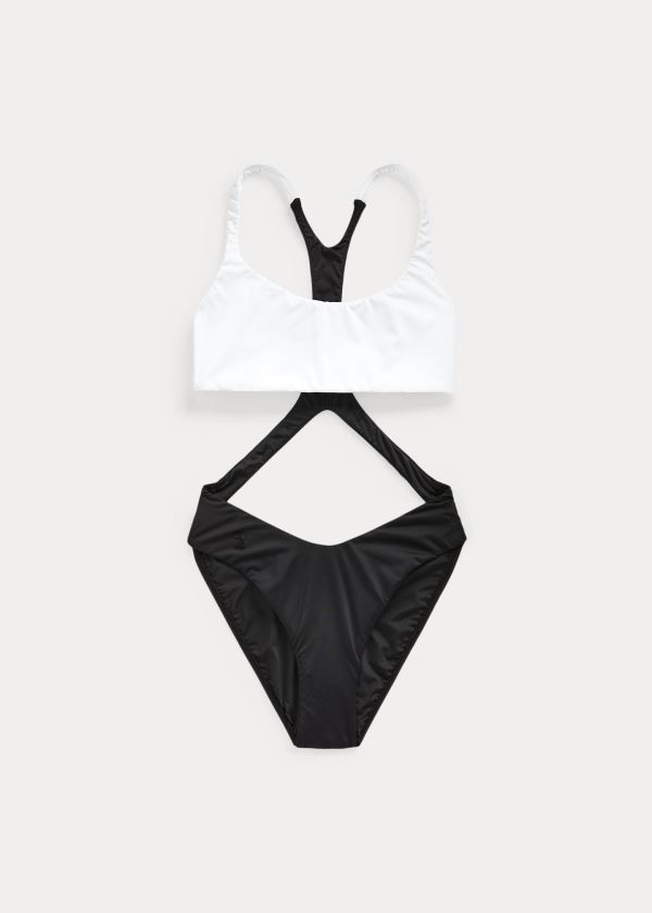 Ralph Lauren Racerback Monokini Černé | tcMVK4gu