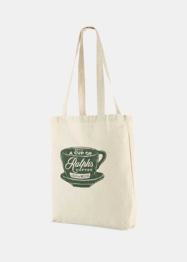 Ralph Lauren Ralph's Coffee Tote Bag Krém Zelene | 9pQyN15E