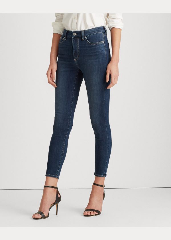 Ralph Lauren Regal Skinny Ankle Jean Indigo Blankyt Světle Modré | rweQJw3g