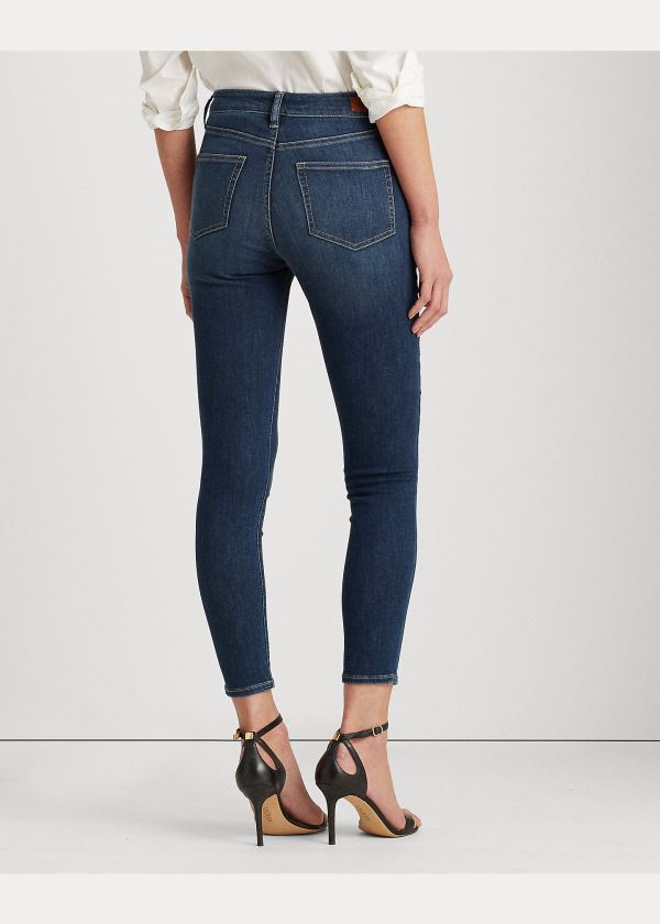 Ralph Lauren Regal Skinny Ankle Jean Indigo Blankyt Světle Modré | rweQJw3g