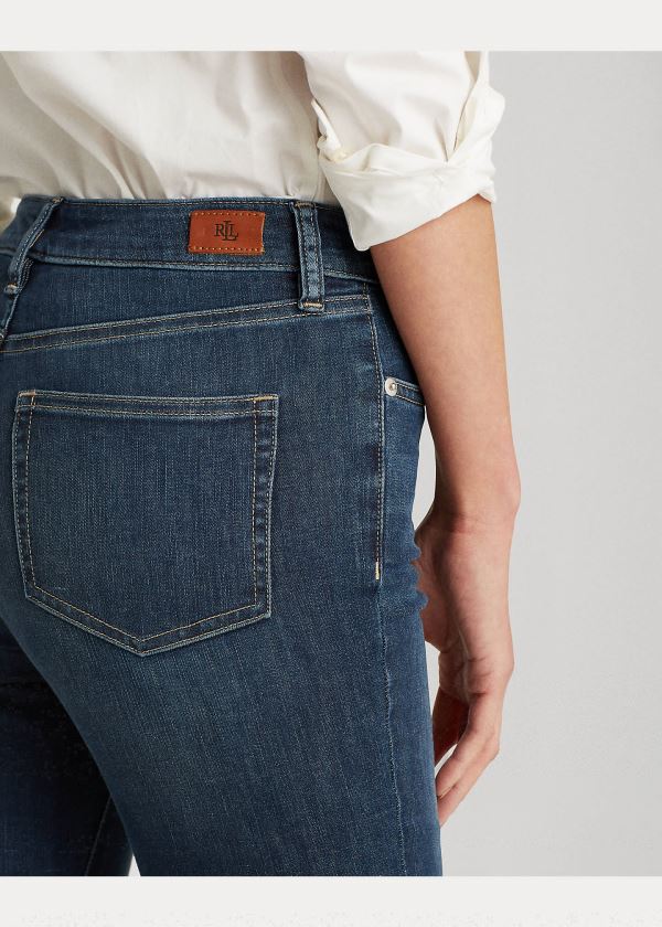 Ralph Lauren Regal Skinny Ankle Jean Indigo Blankyt Světle Modré | rweQJw3g