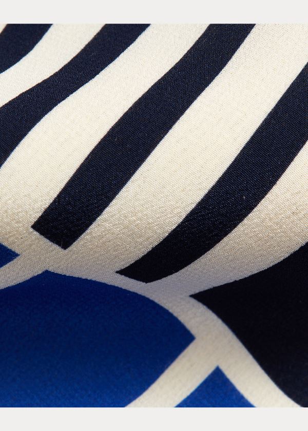 Ralph Lauren Regimental Art Deco Silk Tie Královská Modrá Blankyt | RqDpUrFf