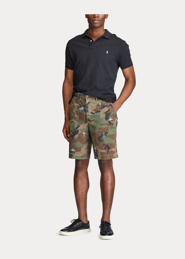 Ralph Lauren Relaxed Embroidered Camo Krátké Maskáčové | fI5IQiFm