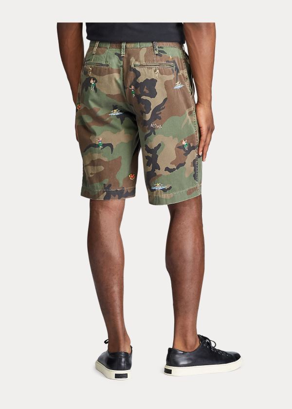 Ralph Lauren Relaxed Embroidered Camo Krátké Maskáčové | fI5IQiFm