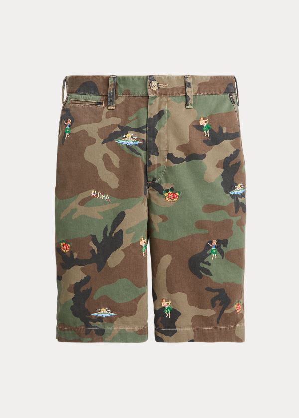 Ralph Lauren Relaxed Embroidered Camo Krátké Maskáčové | fI5IQiFm