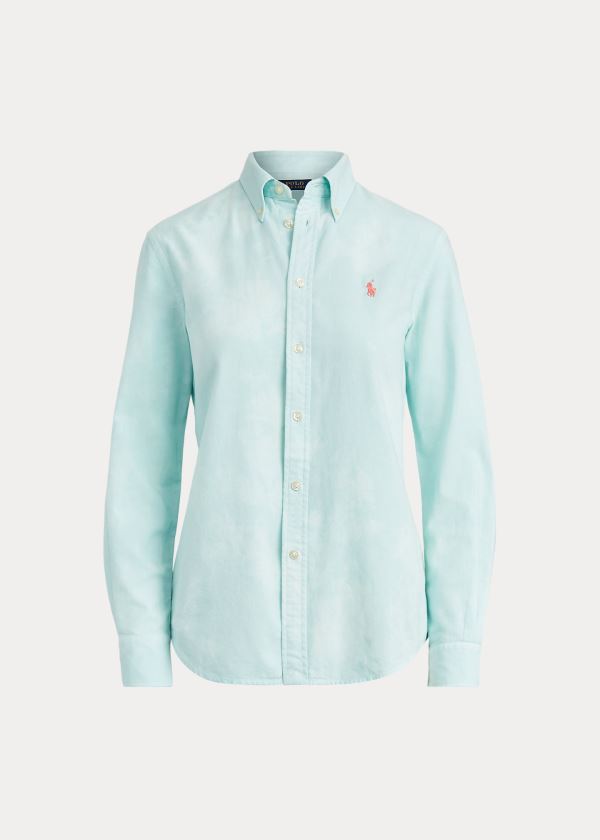 Ralph Lauren Relaxed Fit Bavlněné Shirt Tyrkysové | T3qrfibk
