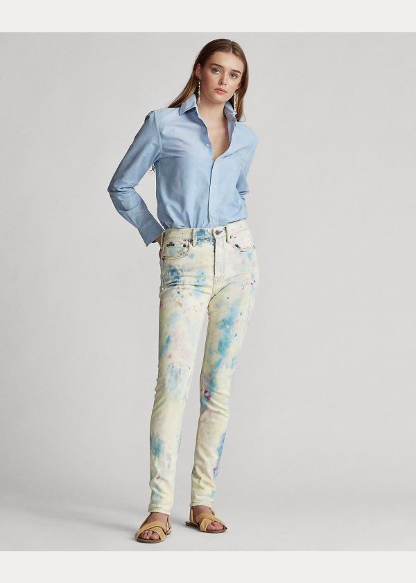 Ralph Lauren Relaxed Fit Bavlněné Shirt Blankyt | zWmacnqf