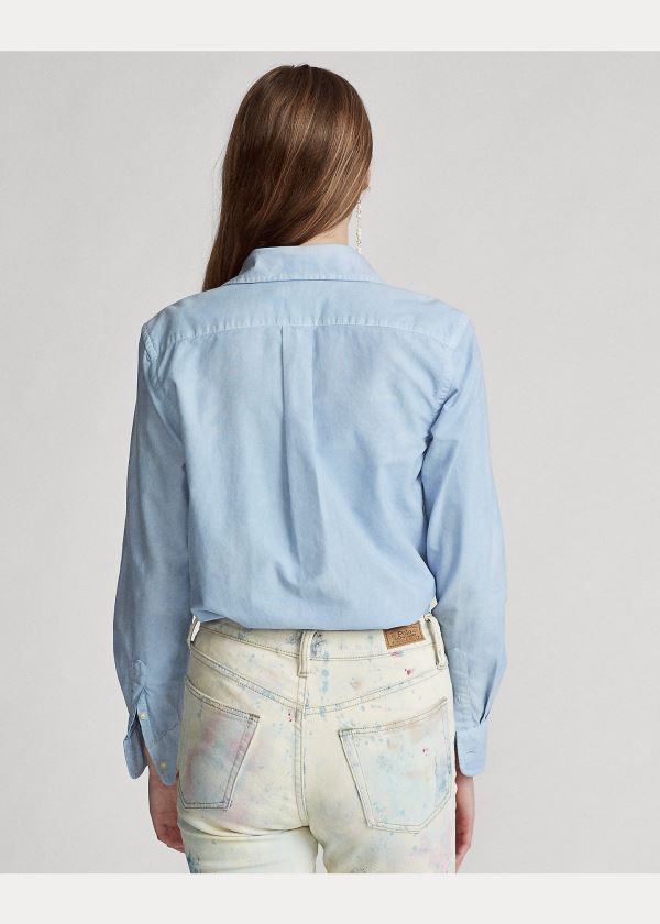 Ralph Lauren Relaxed Fit Bavlněné Shirt Blankyt | zWmacnqf