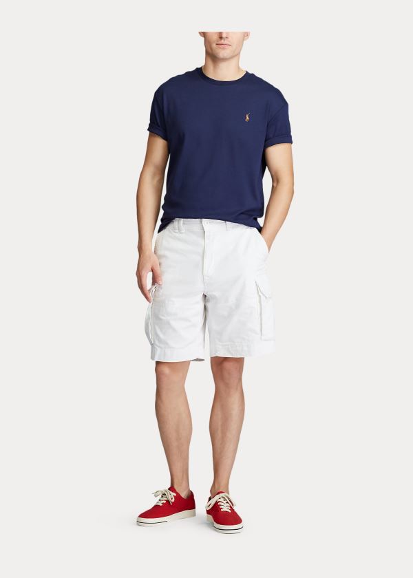 Ralph Lauren Relaxed Fit Cargo Krátké Bílé | pVKphqIS