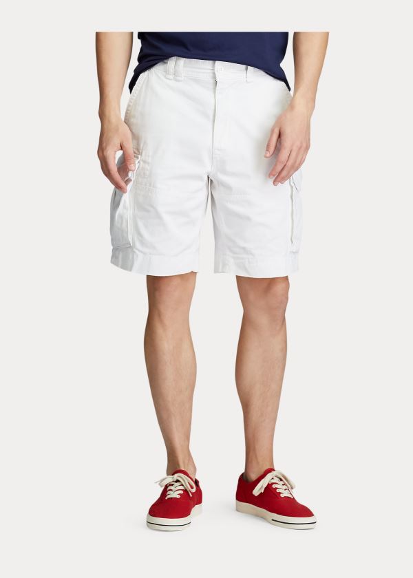 Ralph Lauren Relaxed Fit Cargo Krátké Bílé | pVKphqIS