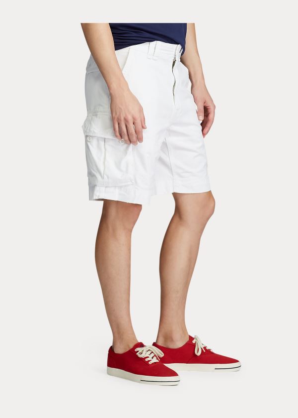 Ralph Lauren Relaxed Fit Cargo Krátké Bílé | pVKphqIS