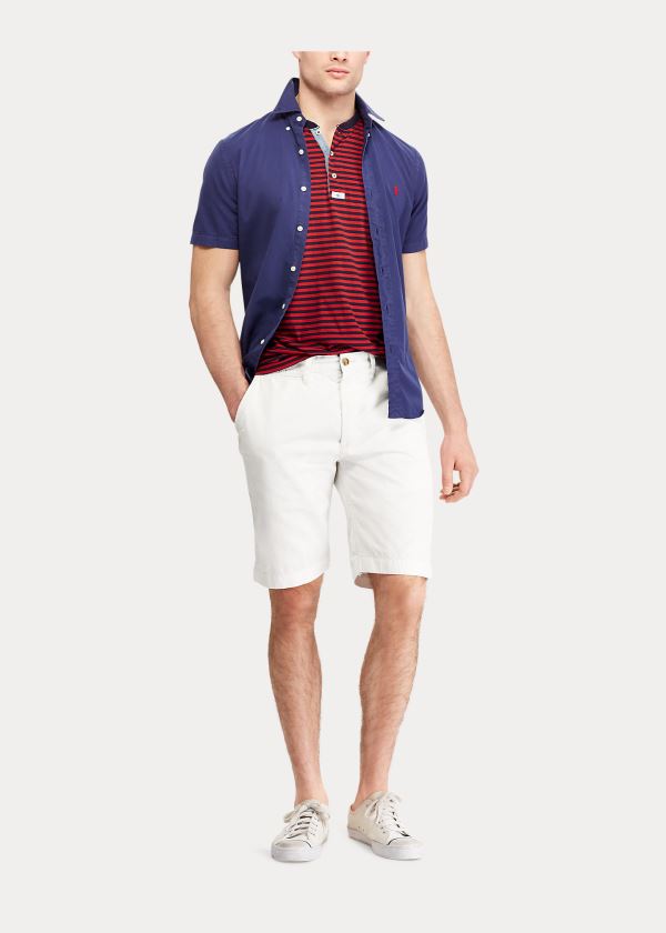 Ralph Lauren Relaxed Fit Chino Krátké Bílé | RrjOtX9G