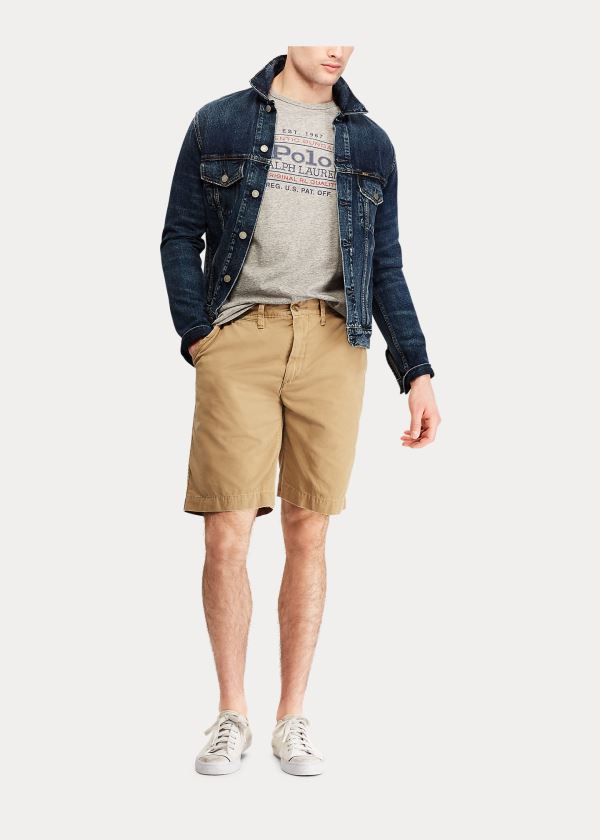 Ralph Lauren Relaxed Fit Chino Krátké Hnědé | UFlAXbzS