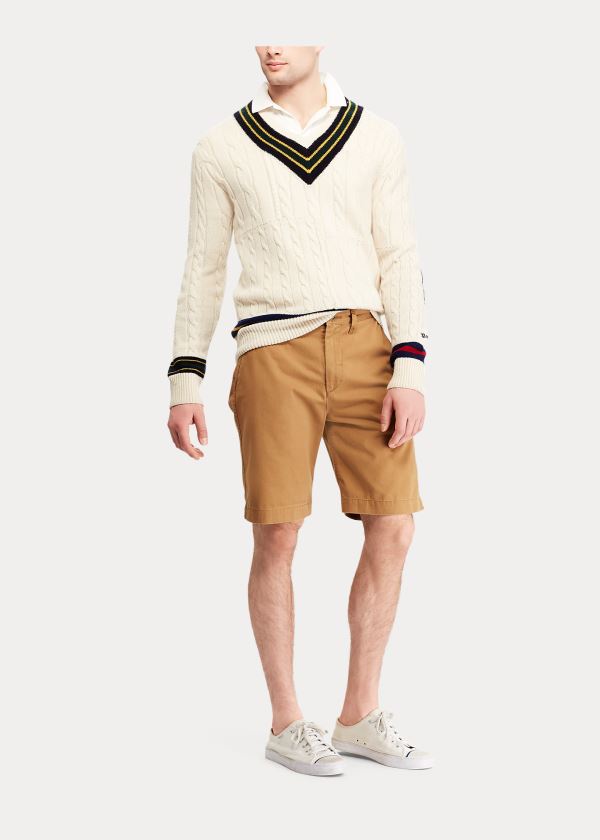 Ralph Lauren Relaxed Fit Chino Krátké Hnědožlutý | uRSQaVVT