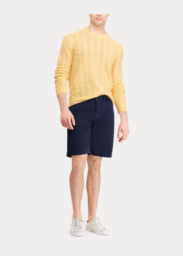 Ralph Lauren Relaxed Fit Chino Krátké Tmavě Blankyt | aCRNdR5l