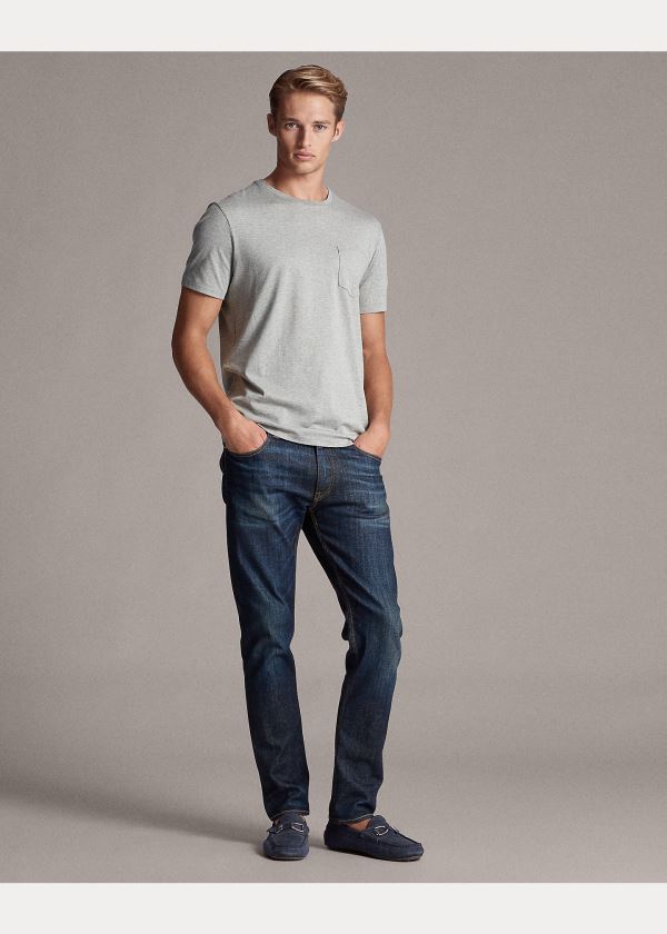 Ralph Lauren Relaxed Fit Pocket T-Shirt Světle Šedé | 4Xaa4Od2