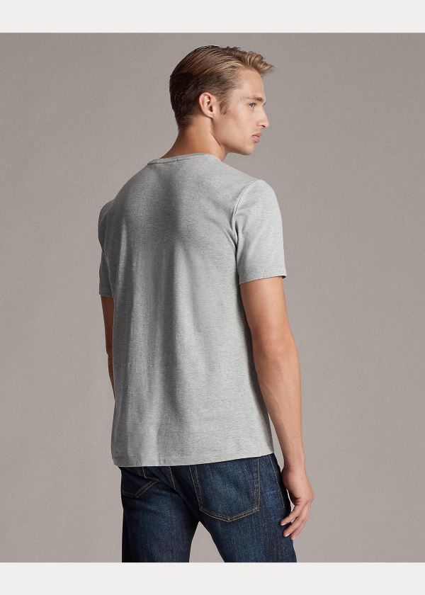 Ralph Lauren Relaxed Fit Pocket T-Shirt Světle Šedé | 4Xaa4Od2