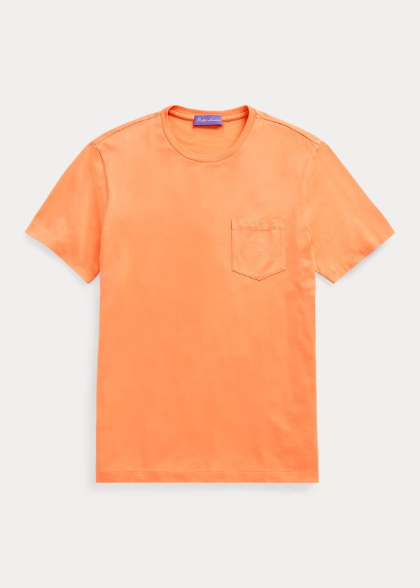 Ralph Lauren Relaxed Fit Pocket T-Shirt Oranžové | ko94jESi